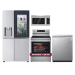 LG Side-by-Side Refrigerator & Electric Range Suite ( interview fridge with double Ice maker and Cratt ice and great feature ThinQ, But Beforte pay read next!