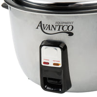 Avantco RC23161 46 Cup (23 Cup Raw) Electric Rice Cooker / Warmer - 120V, 1650W