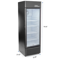 15.5 ft³ Vertical refrigerator display Model: PRF1557DX/ black color