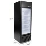 9 ft³ Vertical refrigerator display Model: PRF907DX