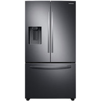 Samsung  Ice & Water dispenser French Door Refrigerator & Gas Air Fry Range Suite in Fingerprint