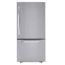 33 in. W 26 cu. ft. Bottom Freezer Refrigerator w/ Multi-Air Flow and Smart Cooling in PrintProof Stainless Steel