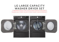 LG X.Large Capacity washer 5.2 CU and dryer 9 CU
