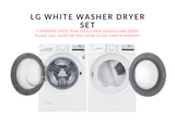 LG Washer Dryer White Set