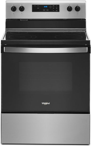 30 in. 5.3 cu. ft. 4-Burner Electric Range in Stainless Steel with Storage Drawer
