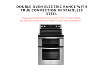 Double Oven Electric Range with True Convection in Stainless Steel