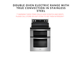 Double Oven Electric Range with True Convection in Stainless Steel