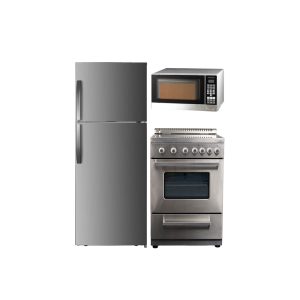 Premium Kitchen Package - Compact Kitchen Set - Refrigerator, Range, and Microwave